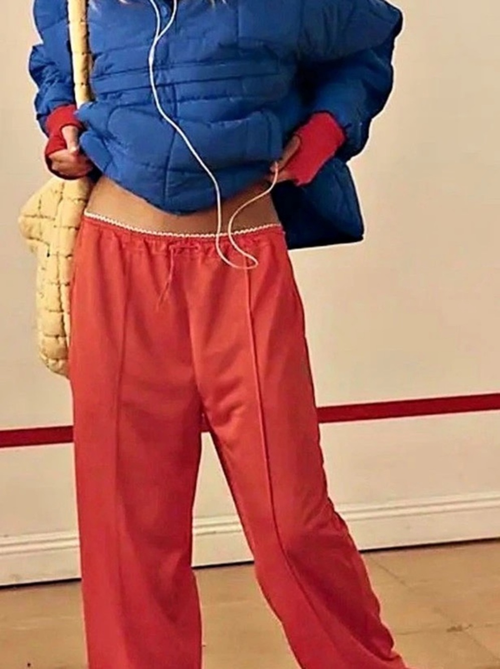 Free People Roll With It Track Pants in Flame
